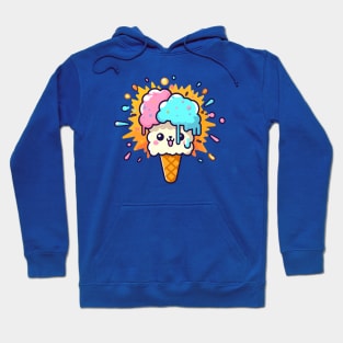 Colorfup ice cream lama Hoodie